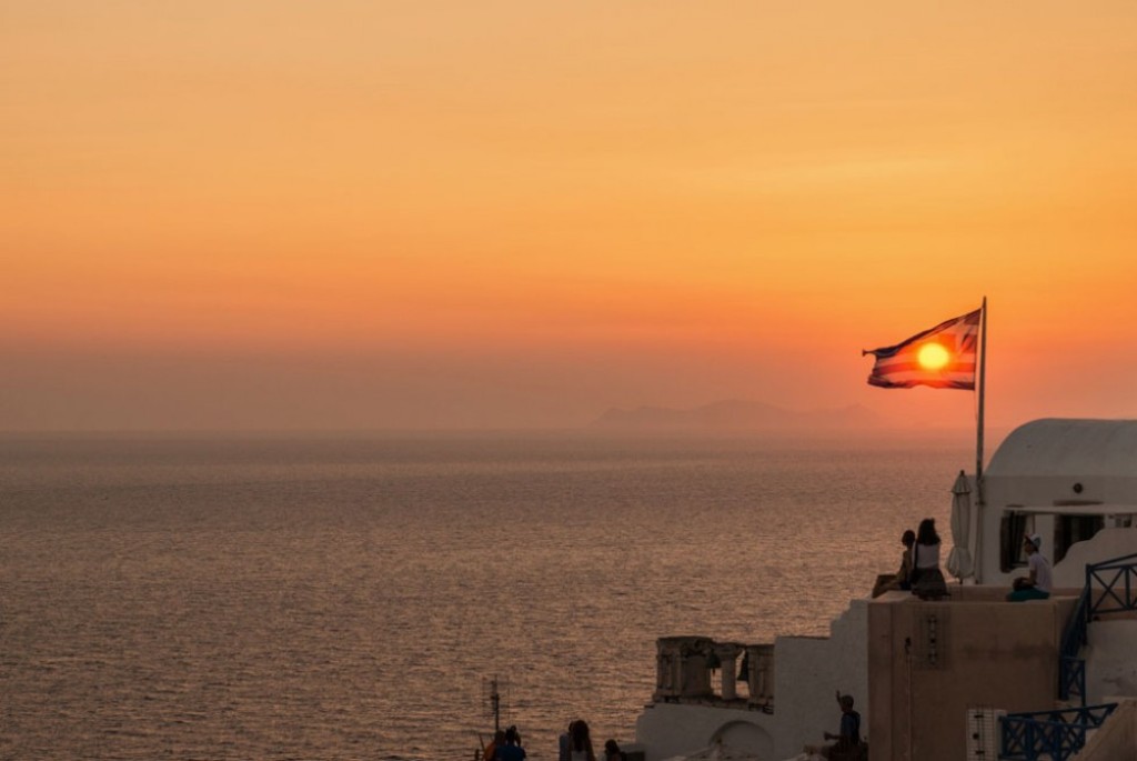 Chasing the Sunset at Oia